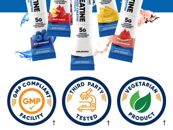 Nutricost Creatine Monohydrate Powder (Variety Stickpacks) 20 Servings