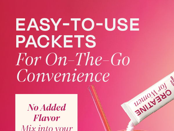 Creatine for Women with Collagen Peptides, Stick Packs, Strength Support