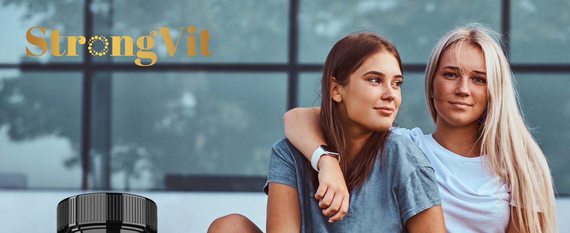 StrongVit Cortisol Supplement for Women and Men with Magnesium - 60 Caps