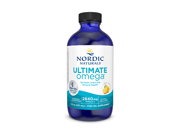 Nordic Naturals Ultimate Omega, 1280mg Omega-3 Fish Oil, Lemon - 180 Count