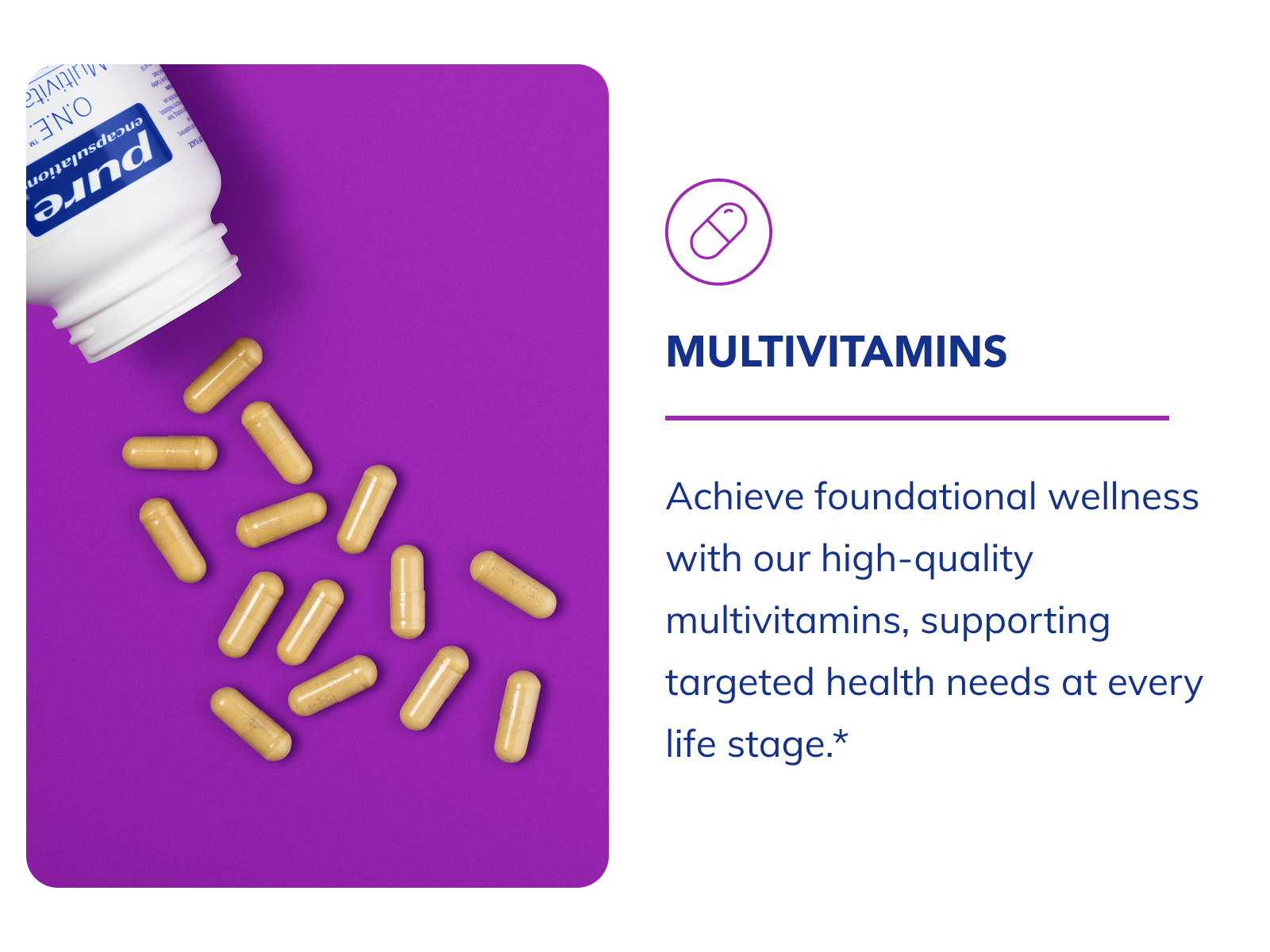 Pure Encapsulations O.N.E. Multivitamin, 60 Capsules