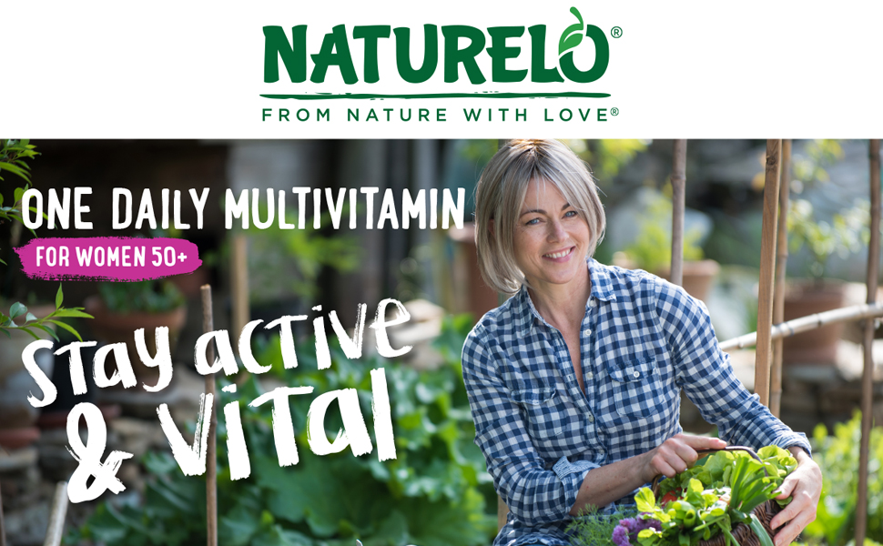 NATURELO One Daily Multivitamin for Women 50+ w/Vitamin B12, 120 Count