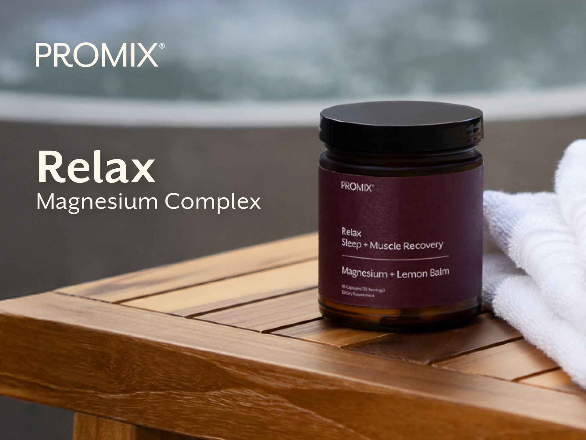 ProMix Nutrition Relax Magnesium + Lemon Balm Extract Supplement - 90ct