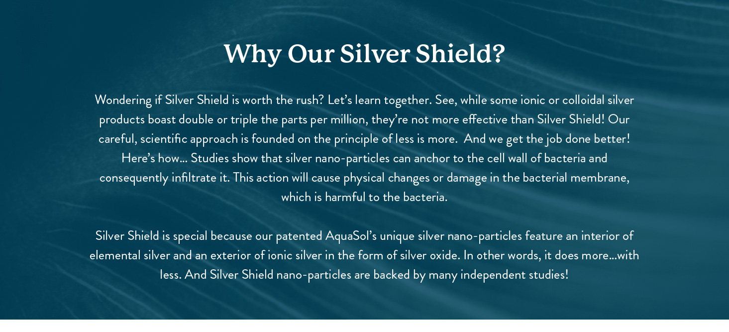Nature's Sunshine Silver Shield Liquid, 16 Fl Oz | Colloidal Silver Liquid with Aqua Sol Technology Provides Immune Support and Protection