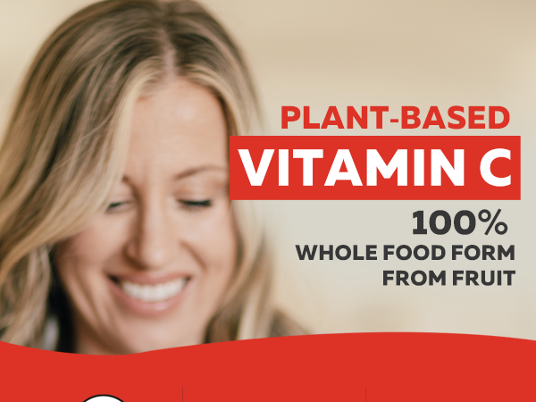 Organic Whole Food Vitamin C from Fruit + Absorption Enhancing Cofactors
