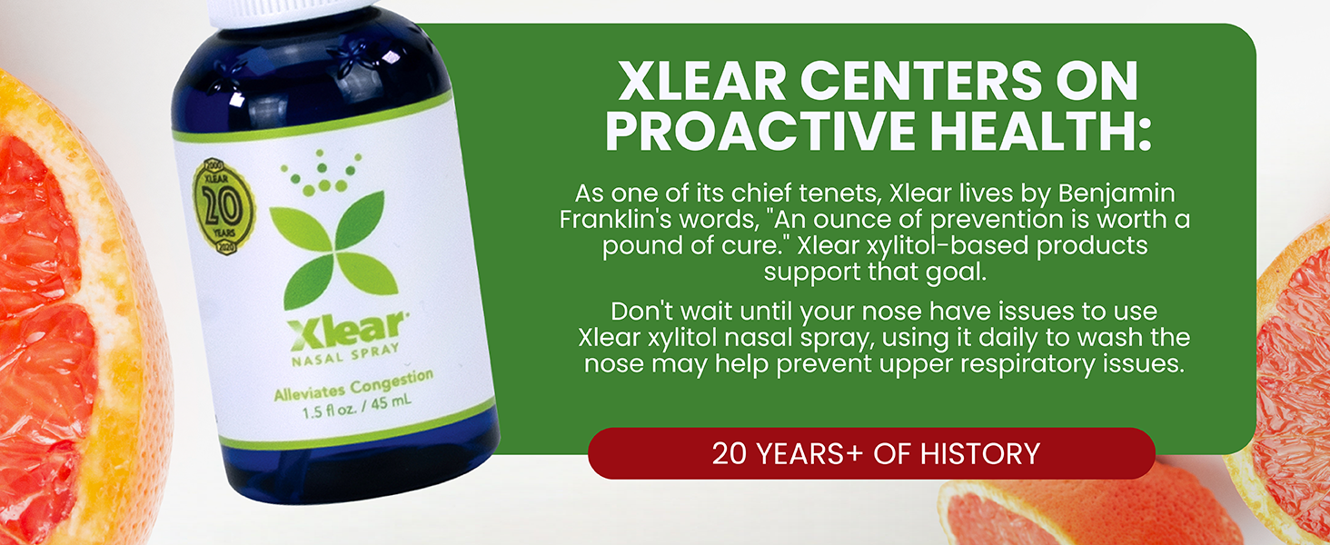 Xlear Natural Nasal Spray with Xylitol, 1.5 fl oz (Pack of 1)