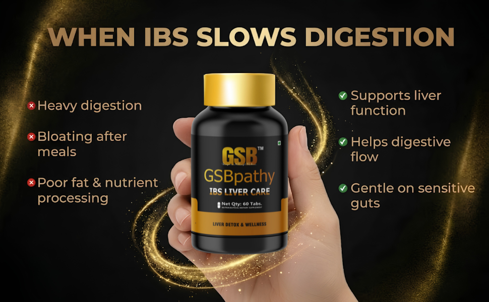 IBS Liver Care Tablets | Liver Function and Digestive Support Supplement For IBS Management (60 Tablets)