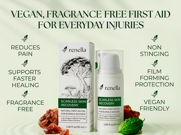 Natural Wound Care & Burn Gel - First Aid for Skin Recovery