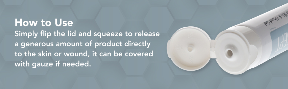 Silver-Sept Silver Skin and Wound Gel, 3 oz. Tube for Foot and Leg Ulcer Treatment, 1st and 2nd Degree Burn Care