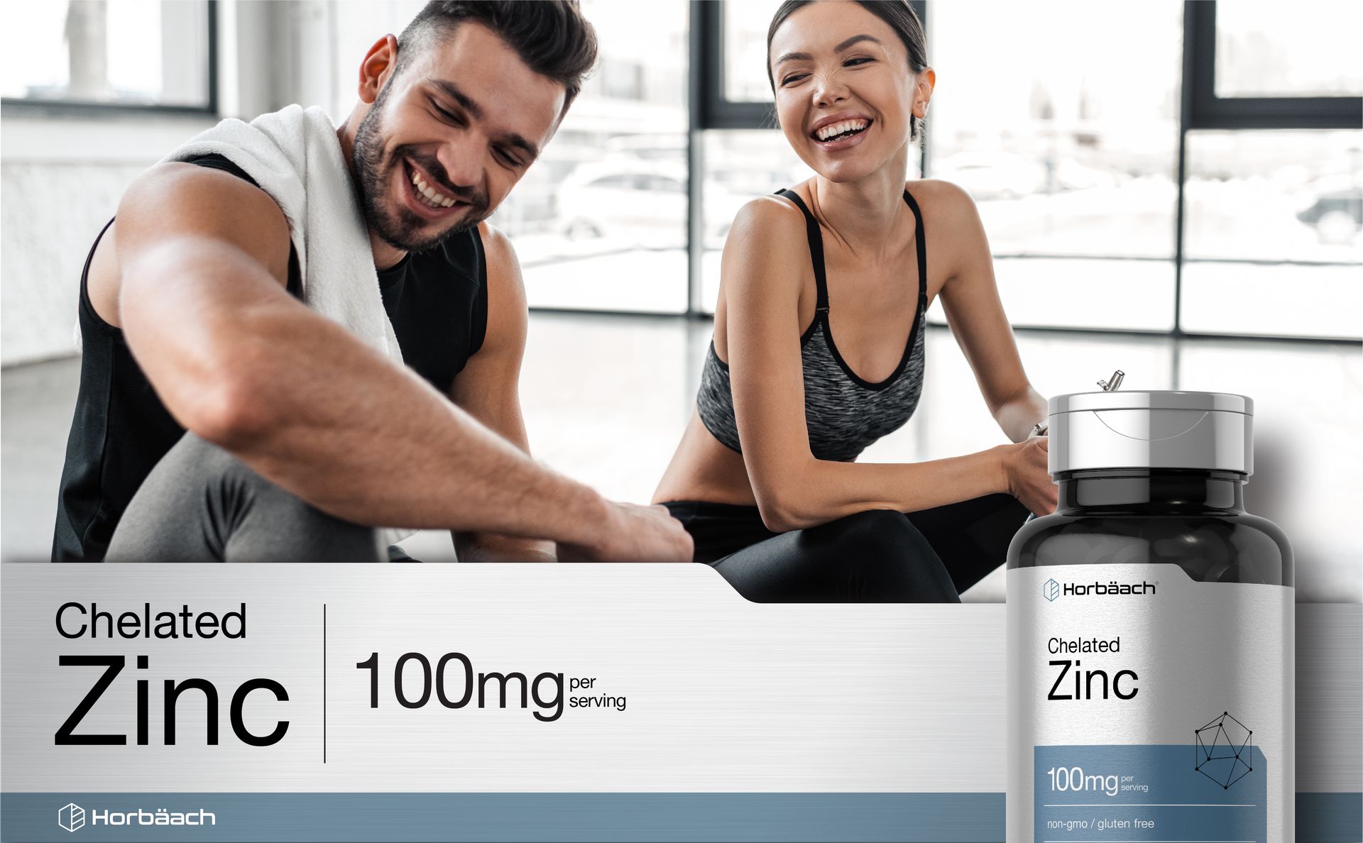 Horbäach Chelated Zinc Supplement 100mg | 250 Tablets