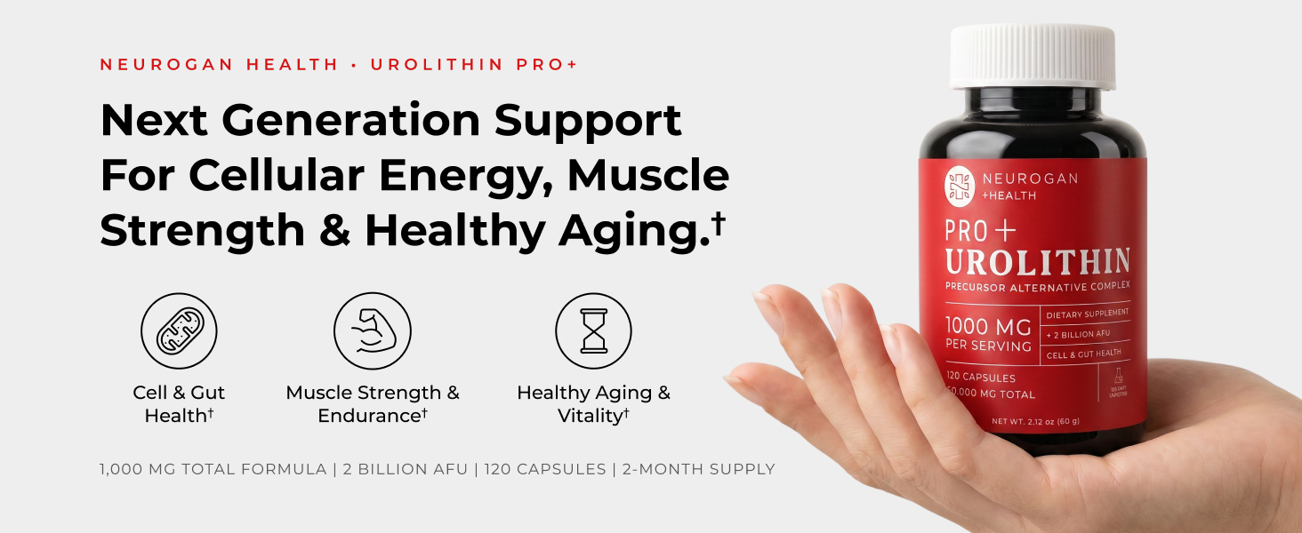 Neurogan Urolithin Precursor Pro+ Capsules 1000mg - Mitochondrial Support