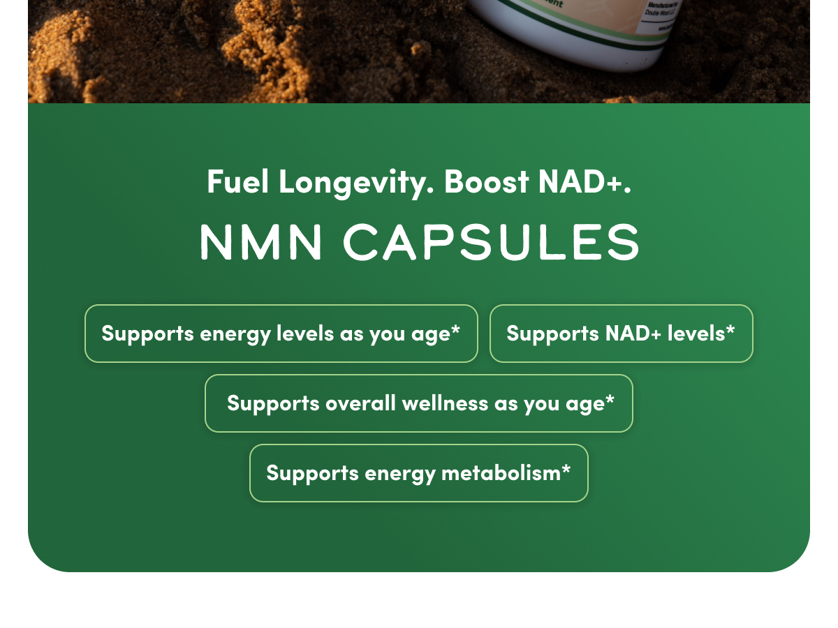 NMN 250mg per Serving, 99% Purity, Cellular Energy & Healthy Aging, 60 Caps