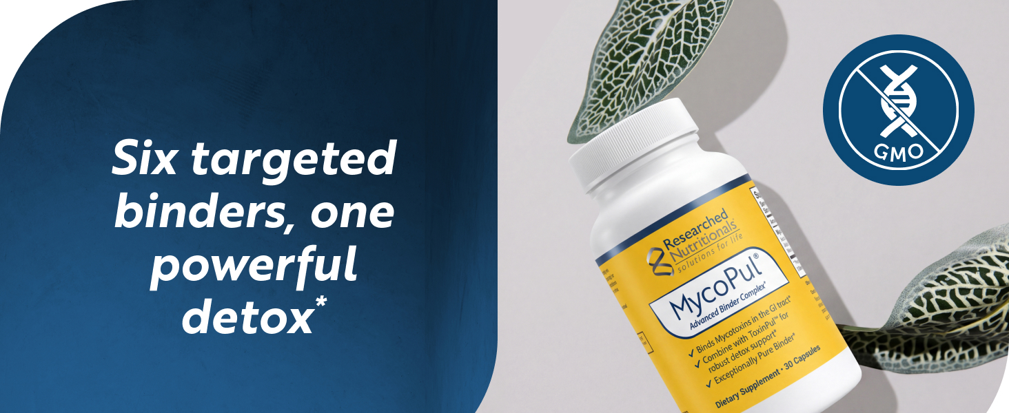 Researched Nutritionals MycoPul Zeolite Binder & Mycotoxin Detox, 30 Ct
