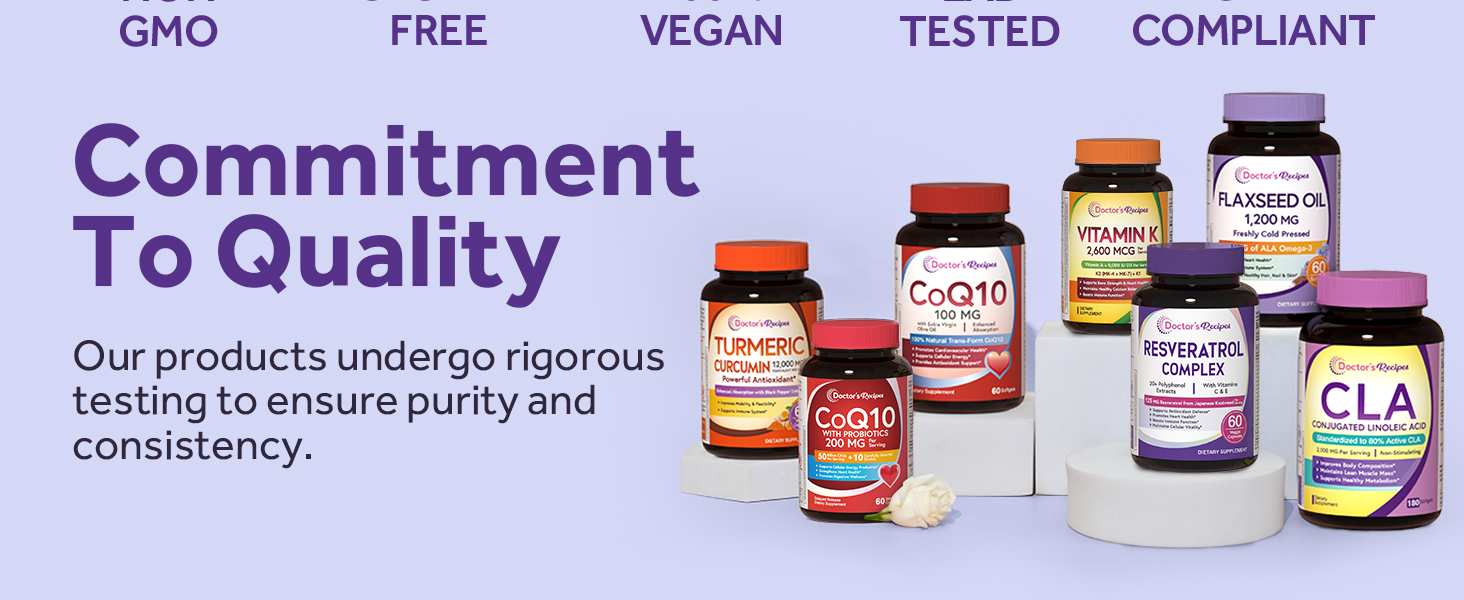 Doctor's Recipes Resveratrol Complex Supplement 1179mg, Trans-resveratrol from Japanese Knotweed, 20+ Polyphenol Extracts, Vitamins C & E, Antioxidant Support, Heart Health & Immune Function, 60 Cap