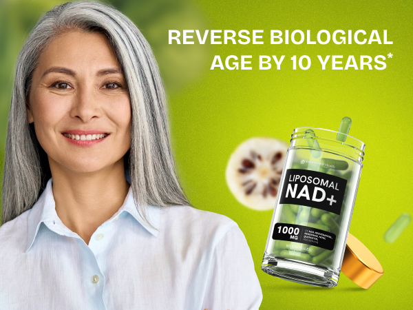 Liposomal NAD Supplement 500mg, NMN Supplement Alternative, 60 Capsules