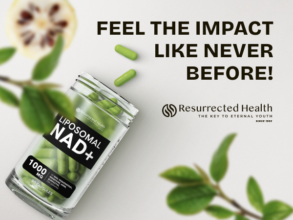 Liposomal NAD Supplement 500mg, NMN Supplement Alternative, 60 Capsules