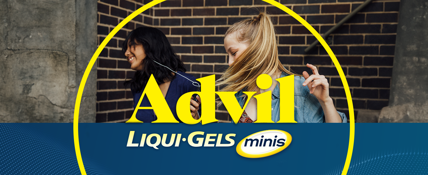Advil Liqui-Gels minis Pain Reliever and Fever Reducer, Pain Medicine for Adults with Ibuprofen 200mg for Pain Relief - 200 Liquid Filled Capsules