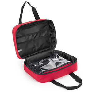 CURMIO First Aid Bag Empty, Emergency Trauma Bag, Medical Supplies, Red