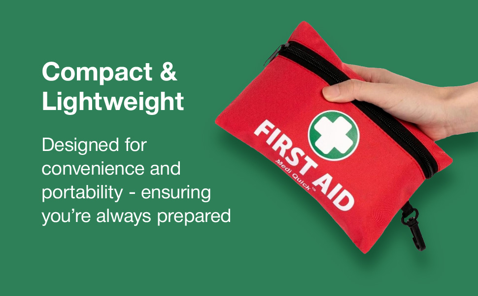 Medi Quick 110-Piece: Premium First aid kit, for Work, Travel, Backpacking, Medi kit, A Must-Have for Anyone Seeking a First aid for Home or a Travel, Car, Holiday.Office, Site.