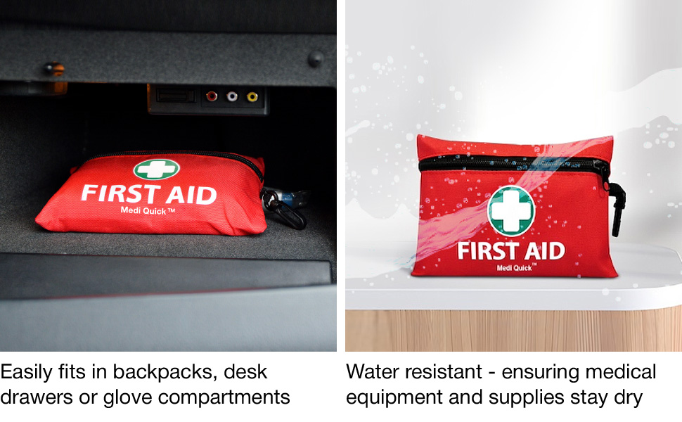 Medi Quick 110-Piece: Premium First aid kit, for Work, Travel, Backpacking, Medi kit, A Must-Have for Anyone Seeking a First aid for Home or a Travel, Car, Holiday.Office, Site.