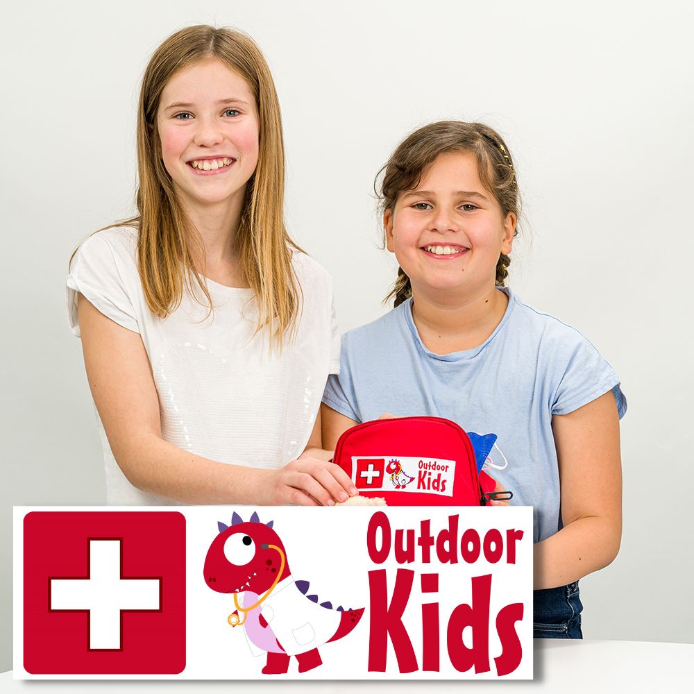 DGUV 202-089 Children's First Aid Backpack Outdoor Kids Red/White Filled Item No. 609628