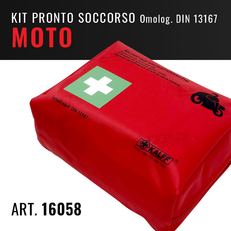 4R Quattroerre.it 16056 Car First Aid Kit Approved DIN 13164, Soft Case, Made in Germany, Complete Equipment for Car, Camper, Van and Vehicles