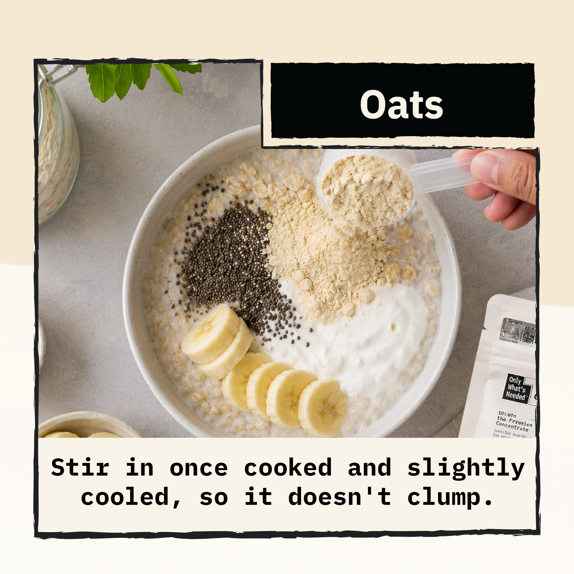 ONLY WHAT'S NEEDED By Food Pharmer | OWN Unflavoured Edition | Whey Protein Concentrate 1kg | 26g Protein per Scoop | No Added Sugar | No Added Flavours | No Artificial Sweeteners | Lab Tested | 29 Servings