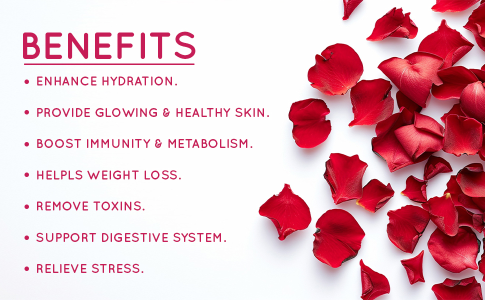 Rlb Choice Floral Fusion Detox Water Mix: Rose Petal, Ginger, Mint Bliss | Boost Immunity | Remove Toxins - 50 Gm