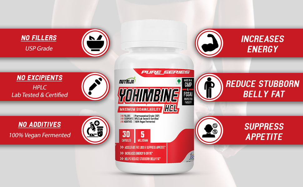 NutriJa Yohimbine 5 MG - 30 Capsules