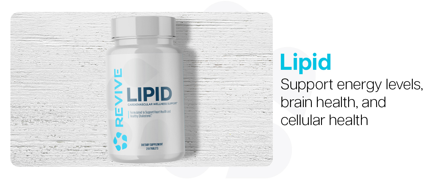 Revive MD Lipid Support Formula - Supplement Helps Maintain Healthy Cholesterol Levels, Endothelial Health & Triglyceride Levels - Beta Sitosterol, Citrus Bergamot & Pantethine (30 Servings)