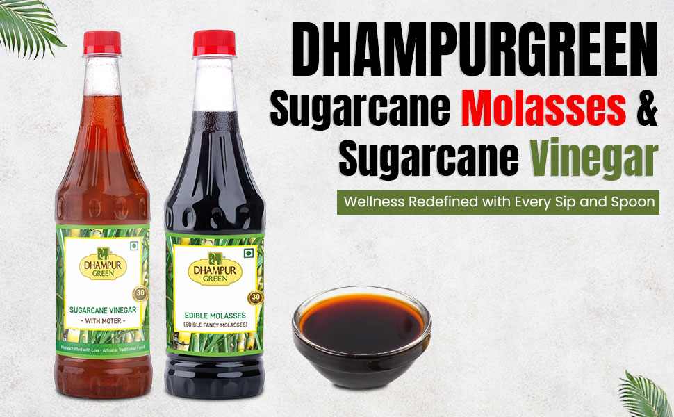 Dhampure Speciality Sugarcane Molasses & Sugarcane Vinegar Sirka, 1600ml