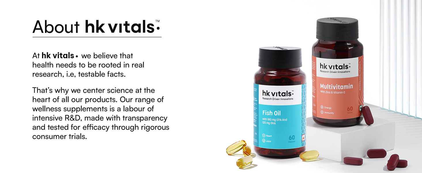 hk vitals Fish Oil & Multivitamin Combo Pack, 2 x 60 Tablets