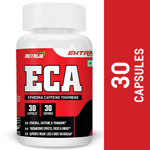 NutriJa ECA - Ephedra, Caffeine & Yohimbine Stack - Servings - 30 Capsules