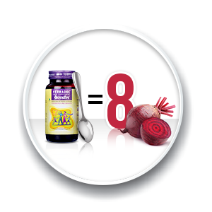 Ferradol syrup Pack of 450gm, daily health supplement with Iron, vitamins A, B1, B2, B3 and D3, Calcium, Zinc, helps maintain haemoglobin and supports immunity