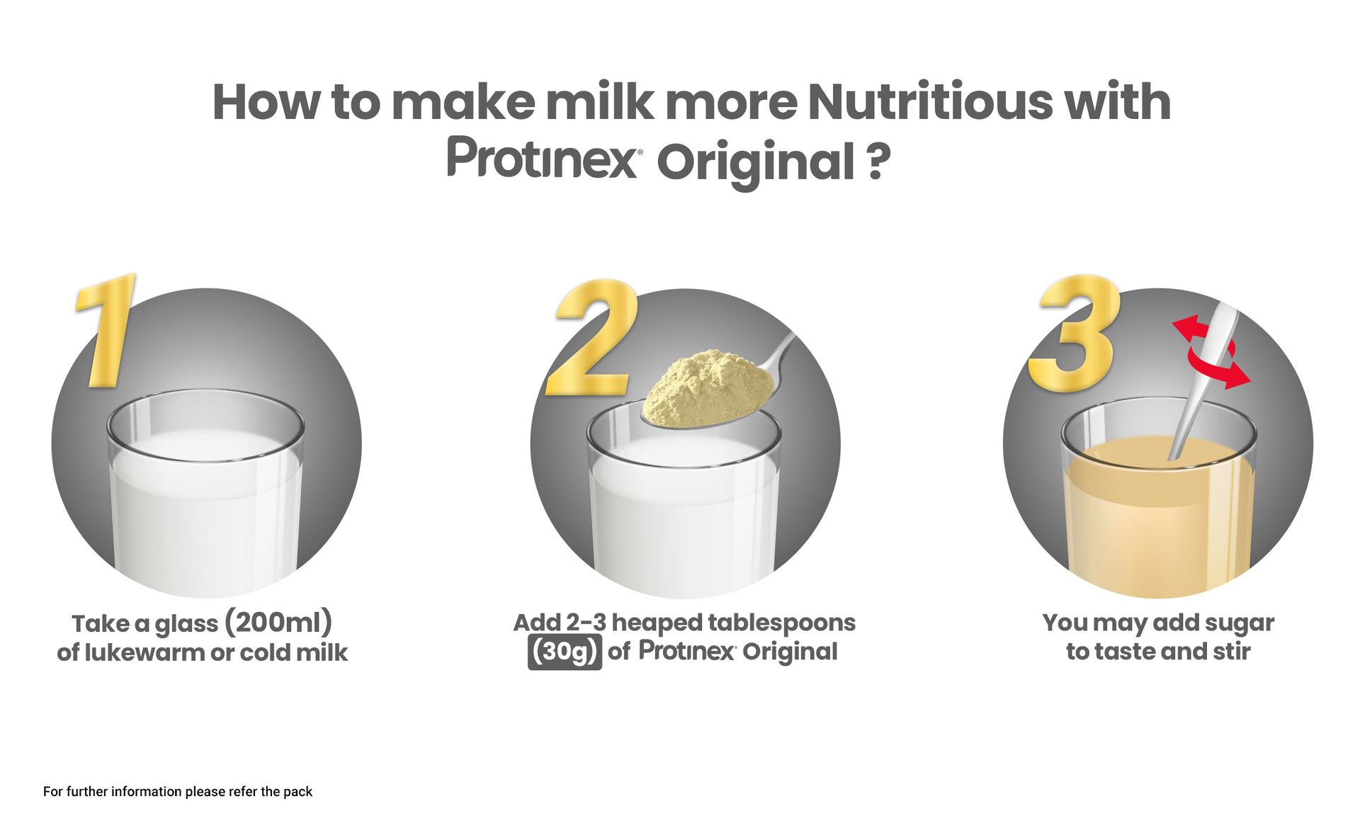 Protinex Original with vital nutrients to support strength, immunity, faster absorption. 34g Protein (2 packs * 500g) Net weight 1 kg