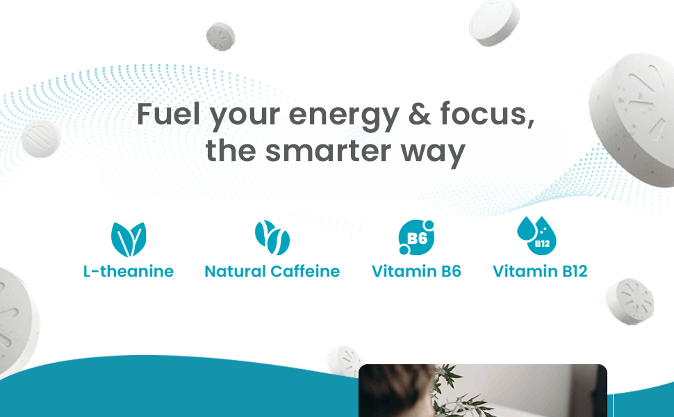 Neuro Energy & Focus Gum - Variety/Trial Pack | All 3 Flavours in one pack | Natural Caffeine + 60 mg L-Theanine + Vitamin B6 & B12 | 27 Gums | Peppermint, Iced Coffee and Cinnamon Flavour