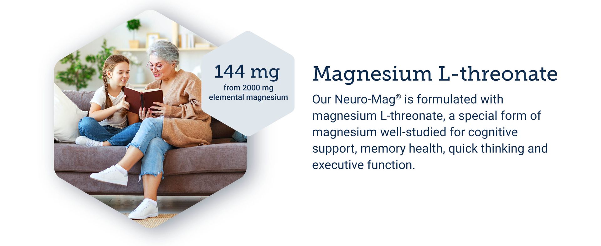 Neuro-Mag Magnesium L-Threonate, Memory Health, Quick Thinking, Cognitive Health Support, Vegetarian, 90 Vegetarian Capsules