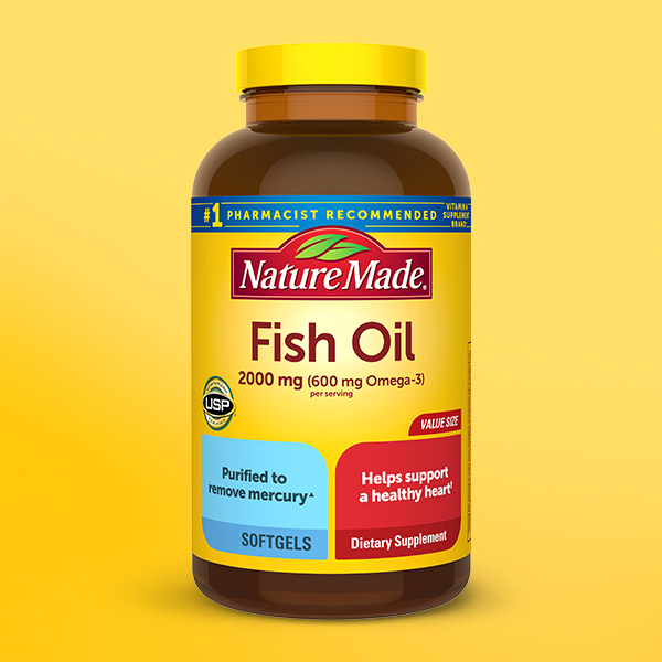 Nature Made Fish Oil Omega 3 Supplements, 2000mg per Serving, 250 Softgels