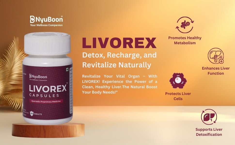 Livorex Capsules - Ayurvedic Supplement for Liver Health Support, 60 Tablets