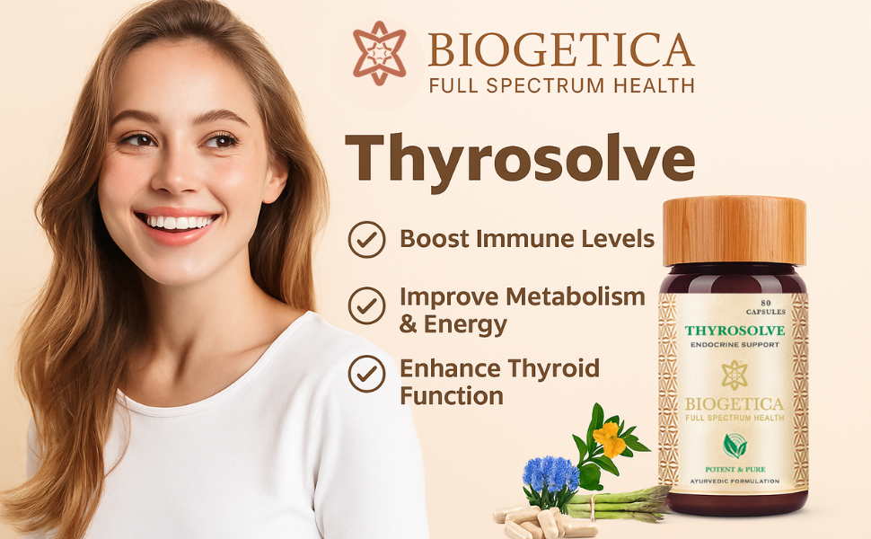 Thyrosolve Endocrine Support Supplement, Ayurvedic Formulation, 80 Capsules