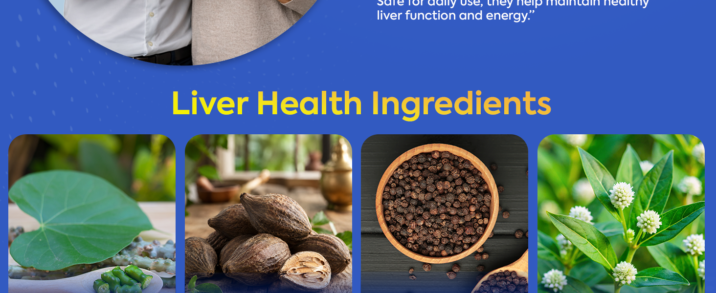 Jeena Sikho Organics Dr. Liver Tablets | Ayurvedic Liver Supplement | With Bhumi Amla, Punarnava & Bhringraj | Helps with Digestion, Metabolism & Daily Detox Balance, 60 Tablets