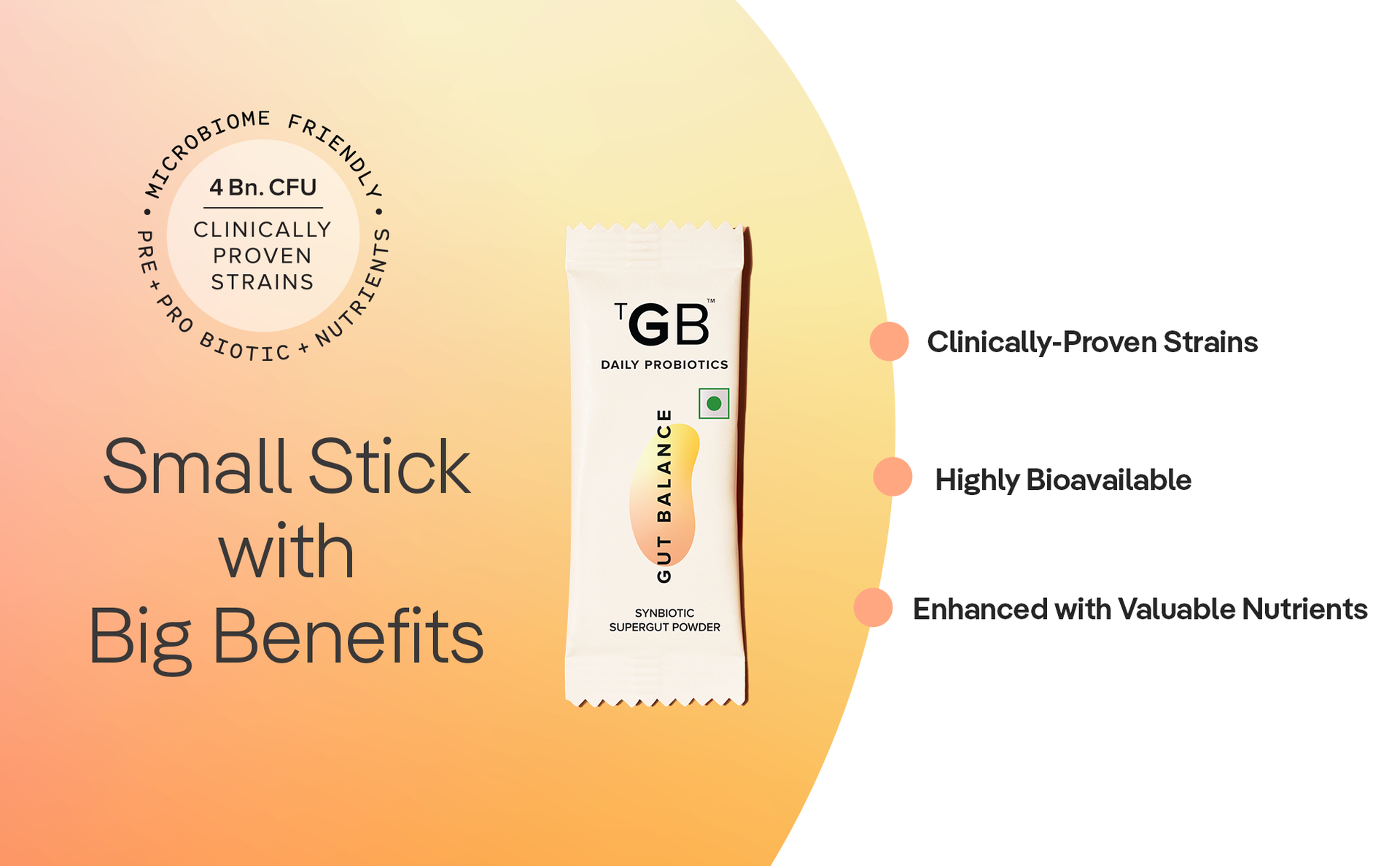 The Good Bug New & Improved Overall Digestive Health Gut Balance Probiotics Supplements- 3Bn Cfu Of Clinically Proven Strains | Aids Digestion, Enhances Nutrient Absorption & Metabolism |30 Days Pack