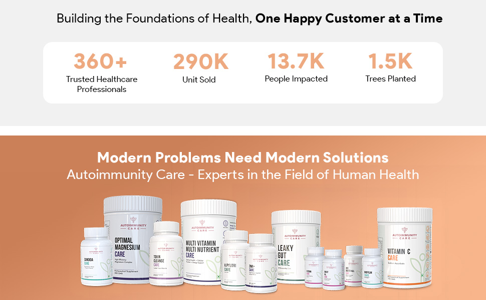 Autoimmunity Care Candida Care – Advanced Probiotics for Candida, Leaky Gut & Gut Health | Probiotics Supplement for Gut Cleanse, Acidity & Bloating Relief | Lactobacillus, Bifidobacterium & S Boulardii | 60 Dose