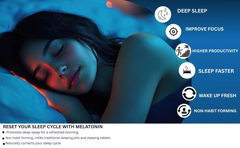 Melatonin 10mg - 120 Veg Tablets for Sleep Support, Nerve Relaxation, and Stress Relief - Non-Habit Forming for Men & Women