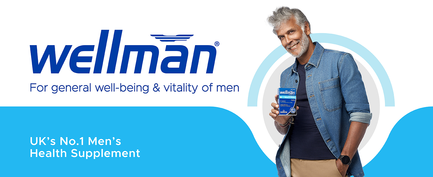 Wellman Multivitamin for Men – 30 Tablets (Monthly Pack) | Daily Self-Care & Inner Wellness | With Panax Ginseng, Vitamins A, B, C, D & Essential Nutrients