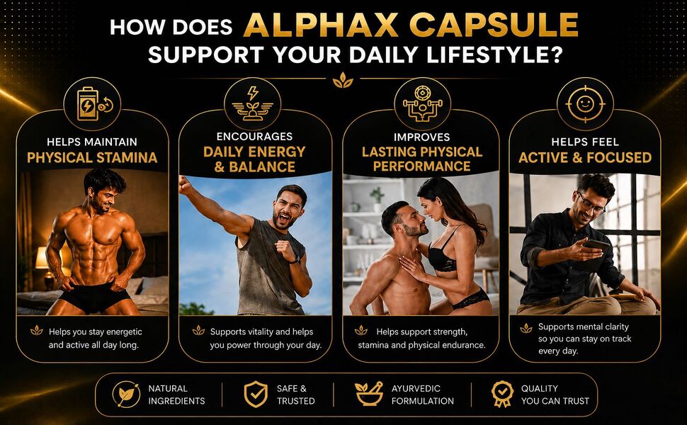HerbalHanger Alpha X Ayurvedic Wellness Tablets for Men | Premium Blend of 25 Traditional Herbs with Ashwagandha, Shilajit, Safed Musli & Gokhru | Daily Wellness & Active Lifestyle Support | Vegetarian Formula | 60 Tablets