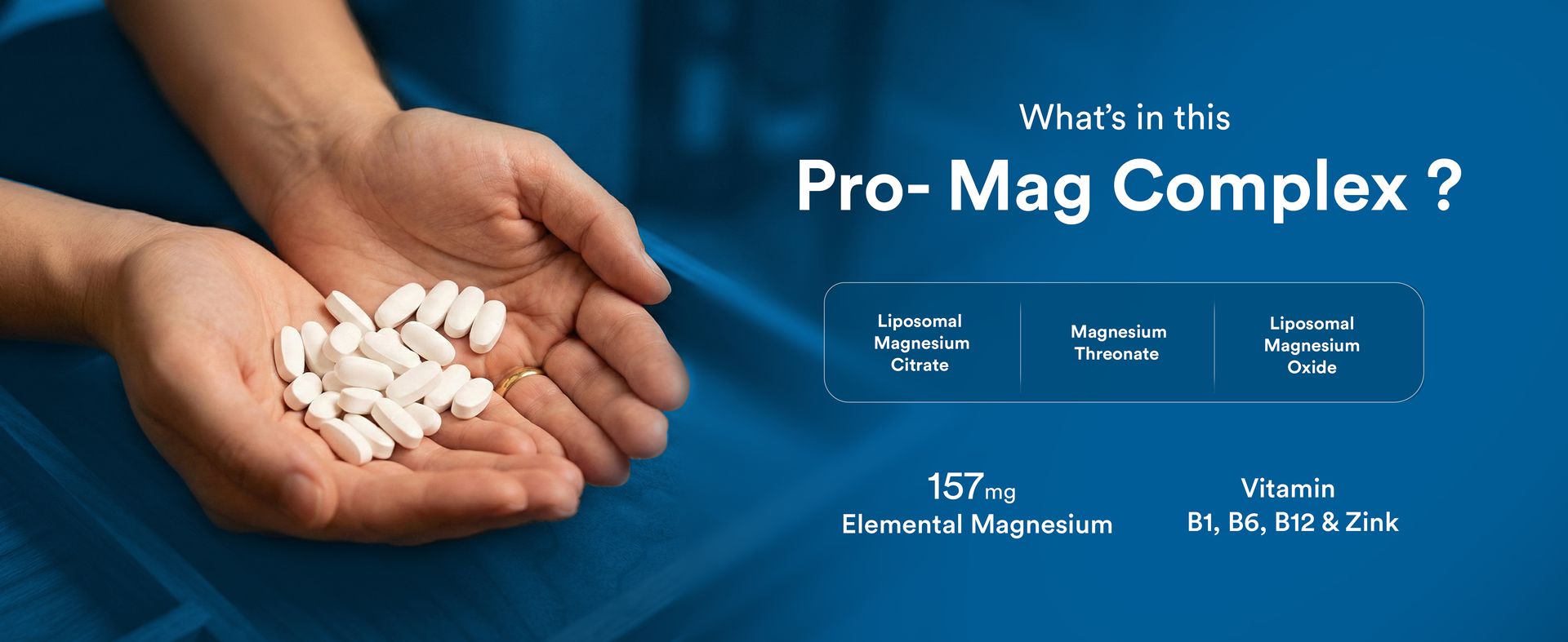 Blubein Liposomal Magnesium Complex Tablets with B Vitamins, 60 Tablets