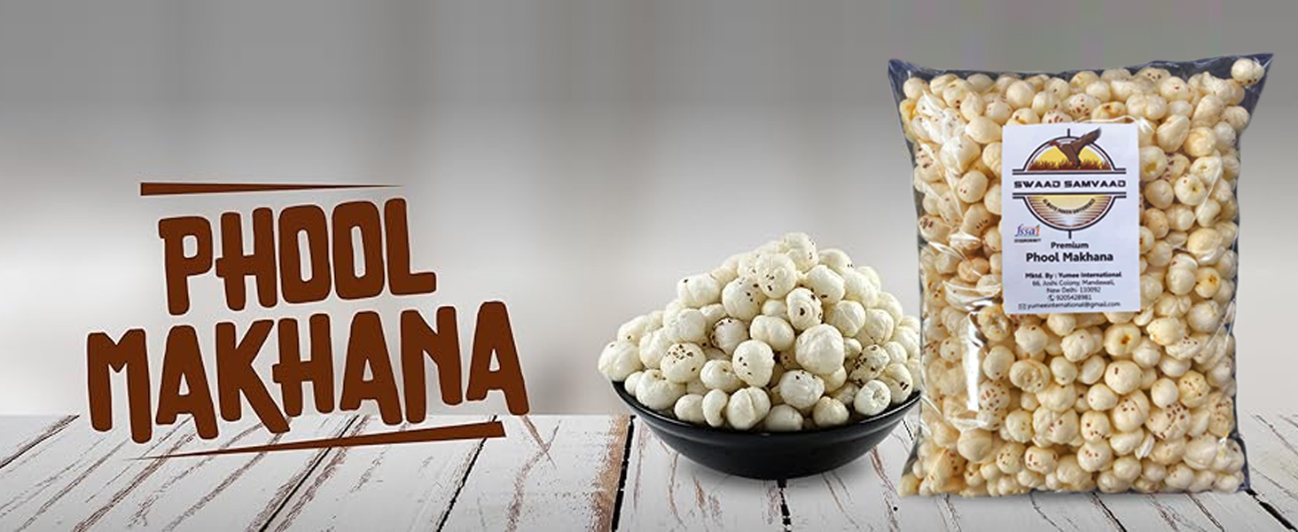 Desi phool makhana Jumbo Handpicked Lotus Seeds/Fox Nuts Big Size Phool Makhana (Pop/Gorgon Nut Puffed Kernels)(Without chamicals) (100Grams)
