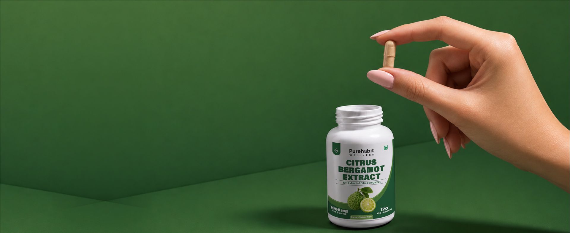 Citrus Bergamot Extract 1000mg, 30:1 Standardised Caps