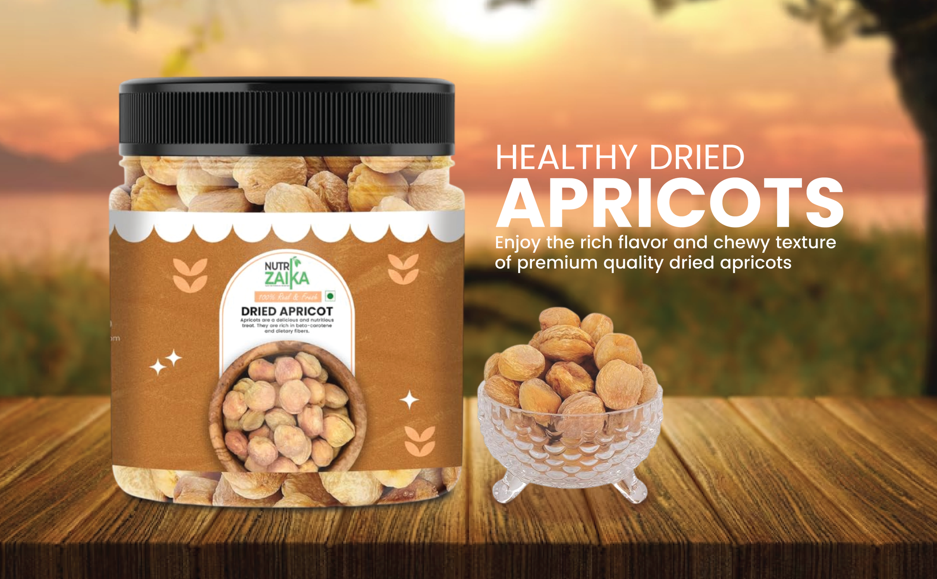 NUTRIZAIKA Apricots Dry Fruits 1 kg | Dried Apricot, Dry Fruits Dry, Turkish Apricot, Seedless, Khumani Dry Fruit | Khurbani For Eye Health